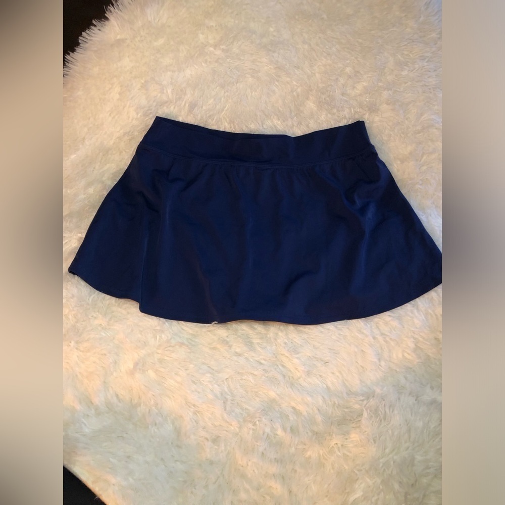 VENUS Blue Swim Skorts with Flared Skirt Overlay sizes 8 16 and 10 NWOT - Picture 7 of 13